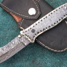 WCHSK BEAUTIFUL CUSTOM MANUFACTURED DAMASCUS STEEL FOLDING KNIFE(HK-412-3)