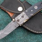 WCHSK CUSTOM MANUFACTURED HANDMADE DAMASCUS STEEL FOLDING  KNIFE(HK-408-2)