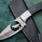 HANDMADE CUSTOM MADE DAMASCUS STEEL FULL TANG HUNTING KNIFE (HK-252-03