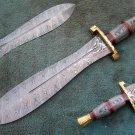 HANDMADE CUSTOM MADE DAMASCUS STEEL HUNTING DAGGER KNIFE (HK-501)