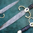 ONE OF A KIND HANDMADE CUSTOM MANUFACTURED DAMASCUS STEEL DAGGER KNIFE (HK-739)