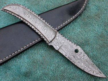 WCHSK HANDMADE CUSTOM MADE BEAUTIFUL DAMASCUS STEEL FULL TANG HUNTING KNIFE