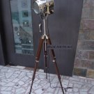 Hollywood Searchlight Floor Searchlight Vintage Light Spotlight Brown Tripod