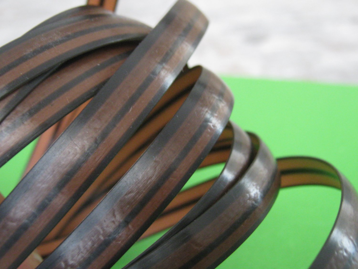 10ft (3m) Replacement Wicker Strip Flat Rattan DARK BROWN repair rattan