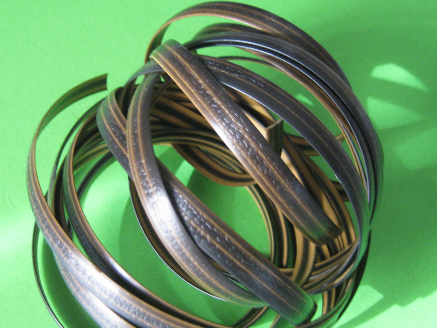 10ft (3m) Replacement Wicker Strip Flat Rattan MIX LINE BROWN repair rattan