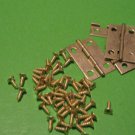 8pcs Brass Plated Mini Hinge 16x24mm Jewelry Box-Dollhouse-Crafts with screws