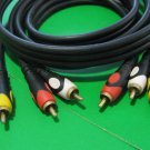 AV Audio Video TV Cable 3RCA Male To 3RCA Male Composite Cable 1.5m