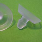 Glass Top Table Rubber Clear Suction Cup Anti Slip Pads Glass Top Table with Stem for 1/4 Inch Hole
