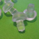 Clear Rubber Bumper Glass Top Outdoor Table D11mm with Stem for 1/4 Inch Hole