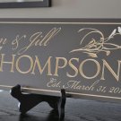 Personalized Home Sign for Weddings or House Warming 6 x 16 inches