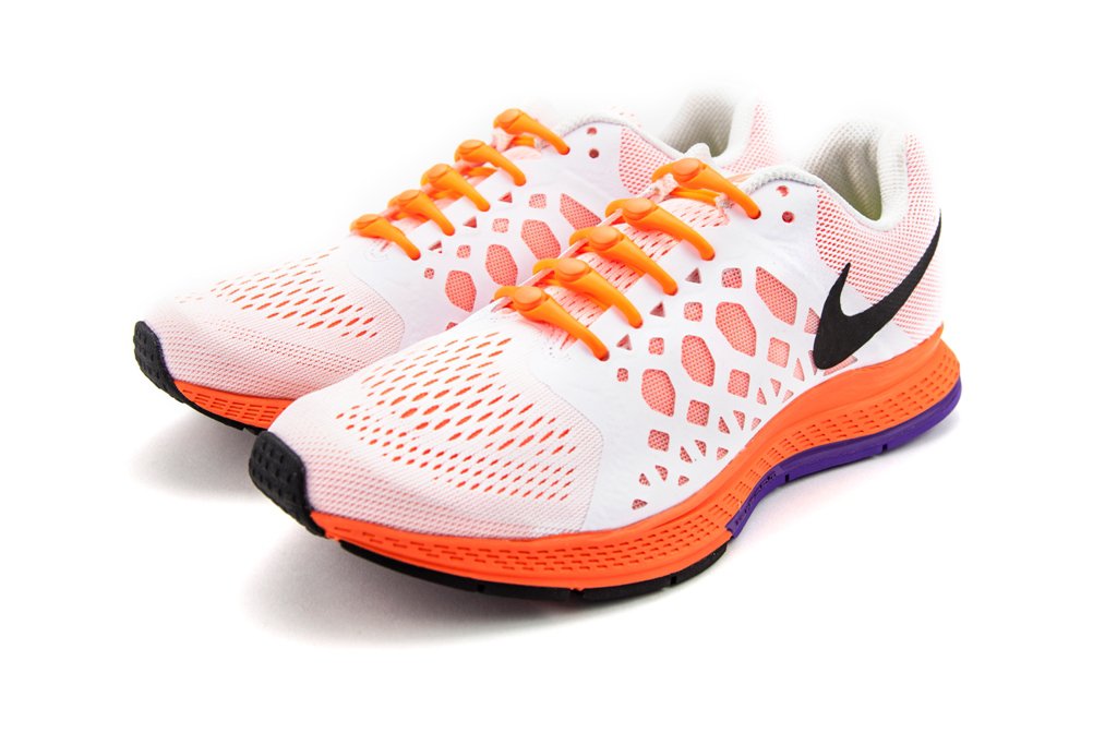 Hickies NEW SHOE LACES Neon Orange