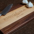 Maple & Walnut Personalized Cutting Board