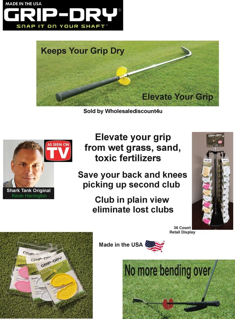 Grip Dry Keep Irons & Putter Grips OFF Wet Ground