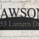 Personalized Metal Arched Outdoor Address Sign