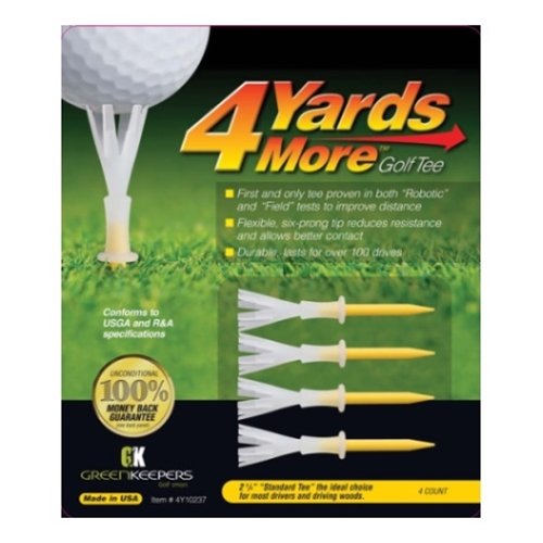 4 more yards Golf Tee (2 3/4 inch tees) (4 tees per pack)