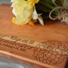 Personalized Flower Engraved Cutting Board 8 x 14 inches