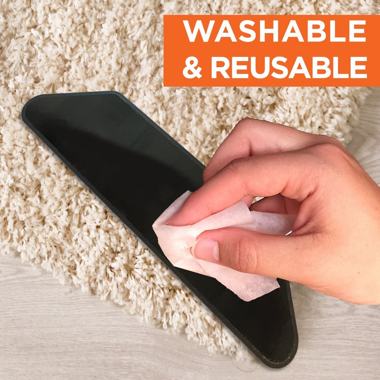 Carpet Gripper 12pc Premium Anti Curling Carpet Tape Rug Gripper