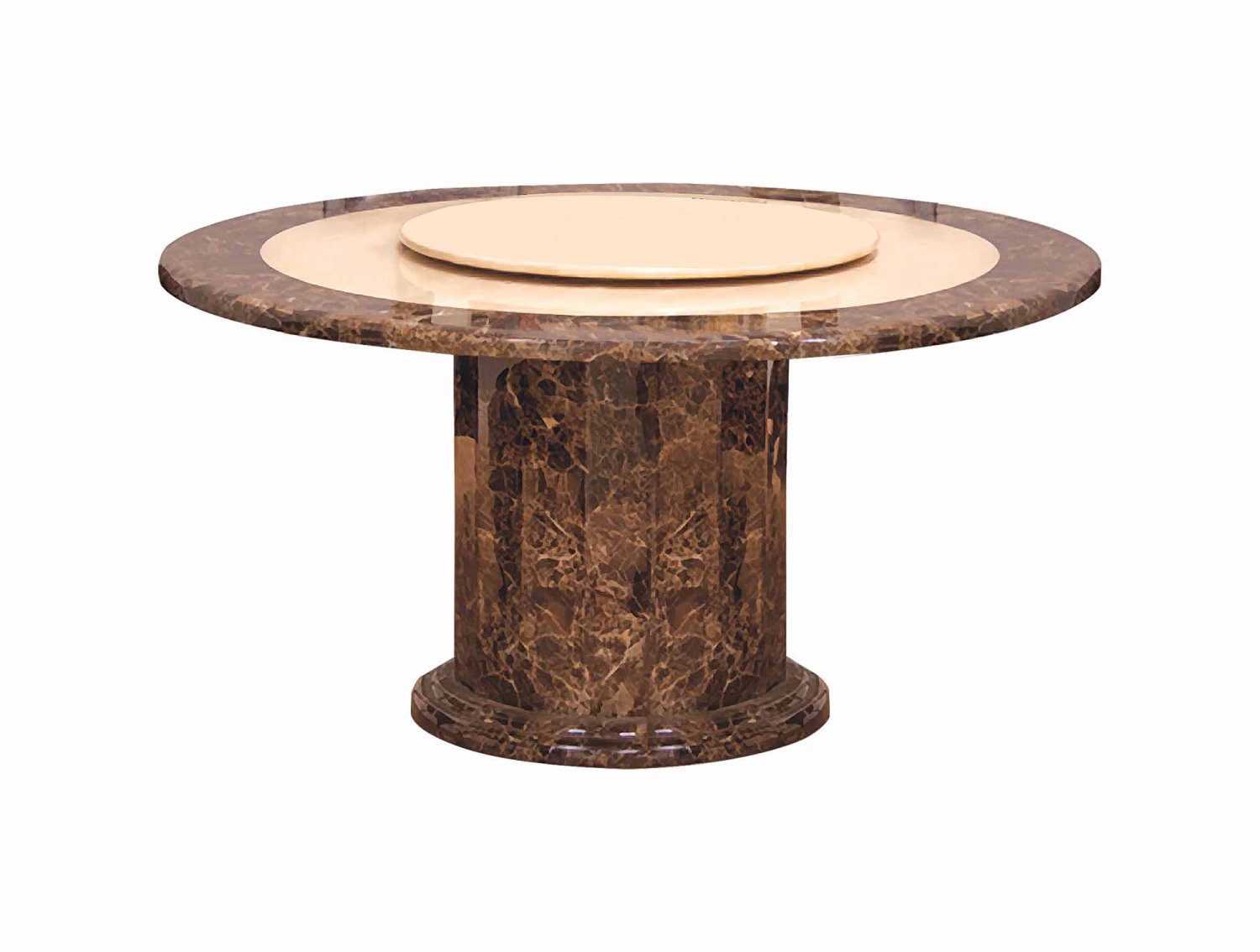 Round Dining Table For 10 With Lazy Susan : 8-Seater Round Dining Table