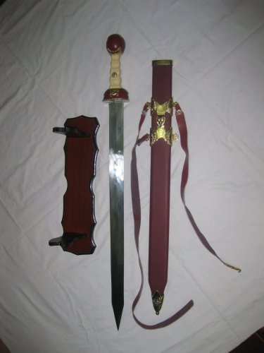 Maximus Roman Gladiator Sword Medieval Gladius w/ Scab