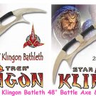 2 Pcs Star Trek Klingon Batleth 48" + 24" Battle Axe