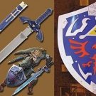 ZELDA MASTER SWORD AND LEGEND OF ZELDA HYLIAN SHIELD