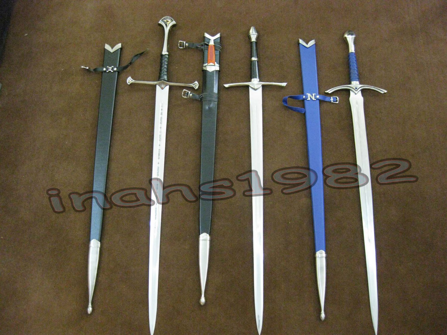 LOTR Anduril Sword of Aragorn + Aragorn Strider Sword + Glamdring of ...