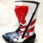 Americal Flag Men's Motorcycle Boots Riding Leather Boots in All Size