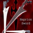 Final Fantasy Heprion Gunblade With Sheath + Wooden Stand