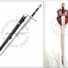 Aragorn Strider Sword with knife + Boromir Sword LOTR with Wooden Display Stand