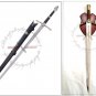 Aragorn Strider Sword with knife + Boromir Sword LOTR with Wooden Display Stand