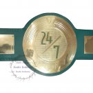 24-7 WWE Champion Wrestling Leather Belt Original Gold Plating 2mm Brass