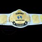 WWF Wing Eagle WHITE LEATHER Championship Wrestling Belt