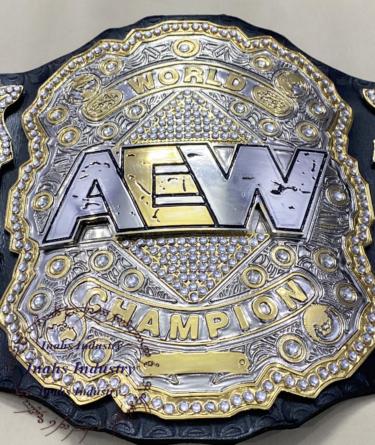 AEW WORLD HEAVYWEIGHT CHAMPIONSHIP WRESTLING BELT 4MM ZINC Plates