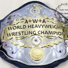 AWA World Heavyweight Championship Title Wrestling Leather Belt 4mm Zinc Plates AWA World Heavyweight Championship Title Wrestling Leather Belt 4mm Zinc Plates