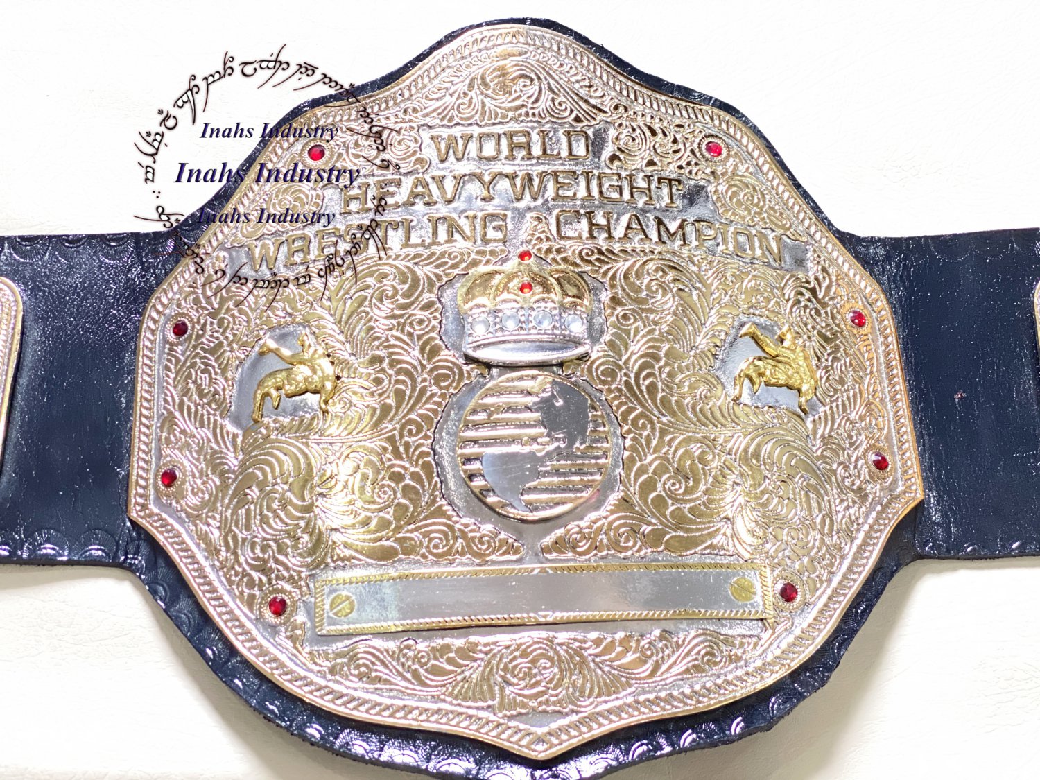 WWE Big Gold World Heavyweight Wrestling Championship Belt 4mm Zinc ...