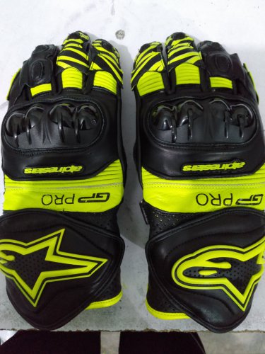 Top Quality Motorbike Original Leather Gloves full Protected