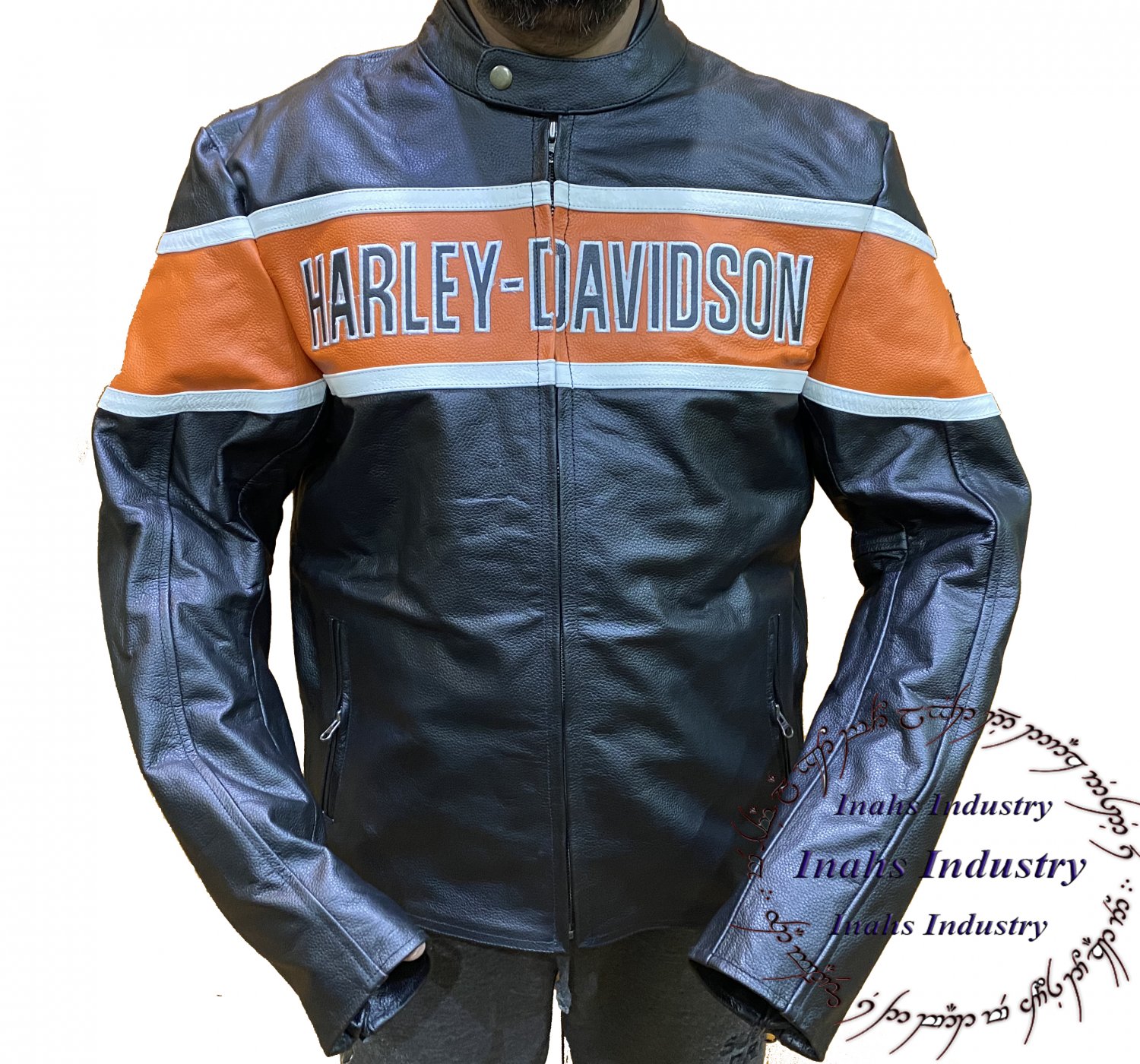 Harley Davidson Men’s Victory Lane Motorbike Leather Motorcycle Jacket ...