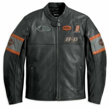 Details about  Men&acirc;��s Screaming Eagle Motorbike Real Cowhide Leather Biker's Jacket All Size