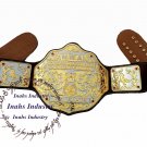 NWA Big Gold Heavyweight Championship Belt Replica,Dual Plating 2MM Brass
