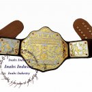 NWA Big Gold Heavyweight Championship Belt Replica,Dual Plating Adult Size Belt 4mm Zinc