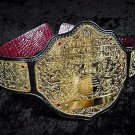 WWE Big Gold World Heavyweight Wrestling Championship Replica Belt WCW 4mm Brass Plates