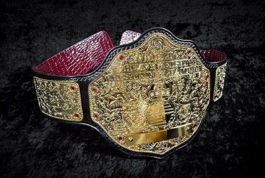 WWE Big Gold World Heavyweight Wrestling Championship Replica Belt WCW 4mm Brass Plates