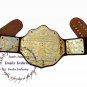 NWA Big Gold Heavyweight Championship Belt Replica,Dual Plating Adult Size Belt 4mm Brass