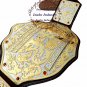 NWA Big Gold Heavyweight Championship Belt Replica,Dual Plating Adult Size Belt 4mm Brass