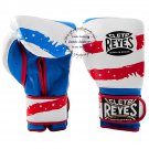 New Custom Reyes Model Hook and Loop Leather Training Boxing Gloves