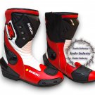 New Suzuki Motorbike Racing Shoes Motorcycle Riding Boots High quality Leather New Suzuki Motorbike Racing Shoes Motorcycle Riding Boots High quality Leather