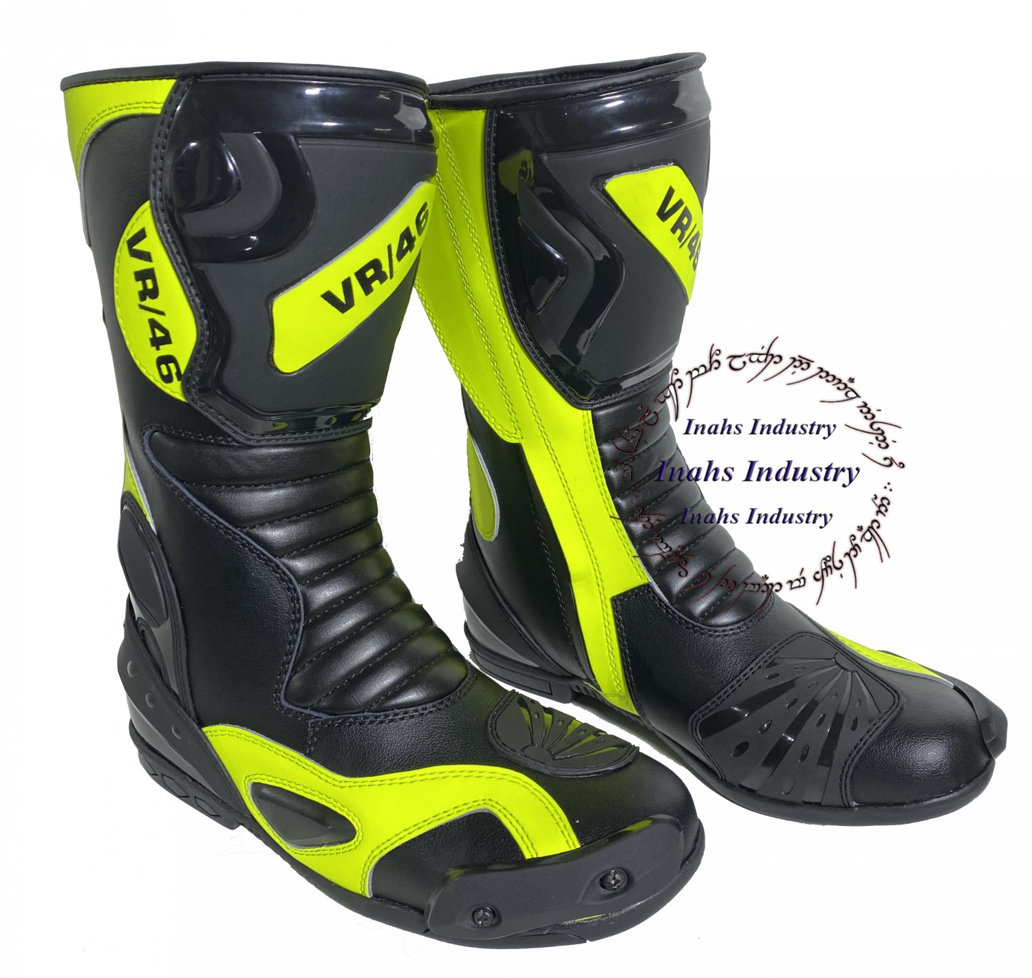VR/46 Motorbike Racing Shoes Motorcycle Riding Boots High quality Leather