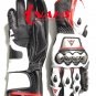 Dainese Top Quality Motorbike Original Leather Motorcycle Gloves full Protected