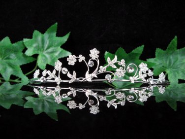 Bride bridesmaid wedding tiara accessories crystal alloy regal imperial comb 531