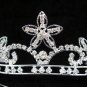 Bride bridesmaid wedding tiara accessories ,floral crystal headpiece regal imperial comb 665S